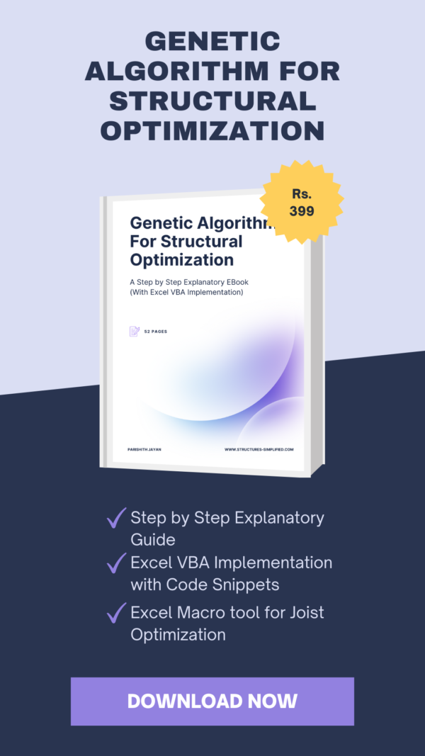 Genetic Algorithm for Structural Optimization (With Excel Workbook)
